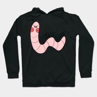 As slow as possible, cute worm, funny quote Hoodie